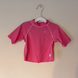 Girls, Toddler, I-Play, Pink, Short-Sleeve, Sun-Protection, Swim Shirt. Size 3T.